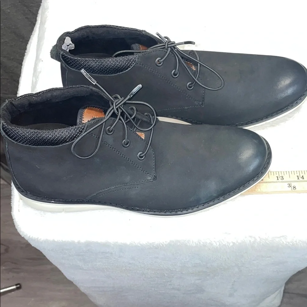 Kenneth Cole New York Black Techno Chukka Boots‎ Minimalist Style